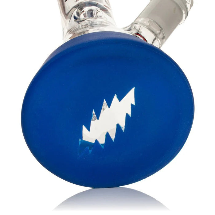 Grateful Dead | 10" Tall Bertha Beaker Base Water Pipe W/Silicone Base Glass Bong West Coast Gifts