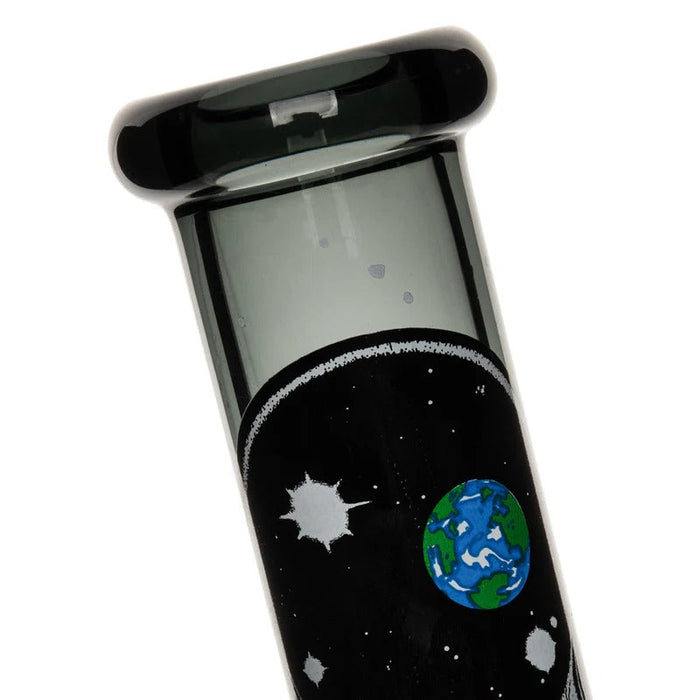 Grateful Dead | 10" Tall Space Your Face Beaker Base Water Pipe W/Silicone Base Glass Bong West Coast Gifts