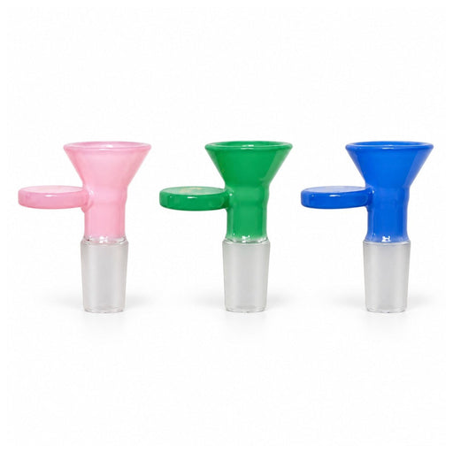 Fortune | 14mm Fun Milky Glass Bowl Piece with Handle – Assorted Colors Bowl · Popper Fortune