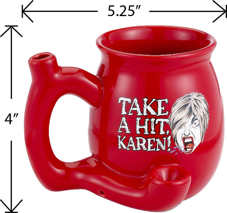 TAKE A HIT KAREN! RED Roast & Toast mug