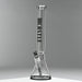 Castle Glassworks | 18" Beaker 9mm Glass bong – Color Logo Glass Bong Castle Glassworks Gray