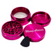 Blazy Susan | 4-Piece Aluminum Grinder - 2.5" Regular Grinder Smoking Cat Distribution Hot Pink