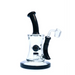 Hoss | 10" Hourglass Marble Rig [H509] Glass Rig Smoking Cat Distribution Black