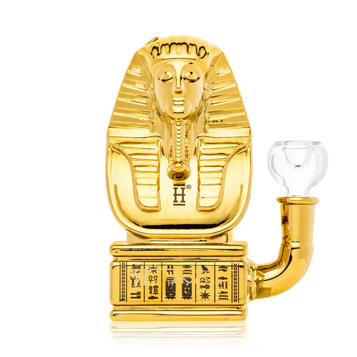 Hemper | 5.7" Ancient Egypt Bong – Pharaoh Gold Edition [PP6063LG] Glass Bong Smoking Cat Distribution