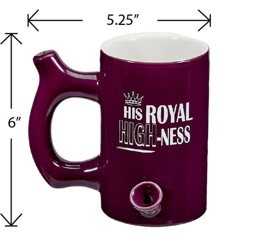 His royal high-ness large purple mug Mug Pipe Roast and Toast Gifts