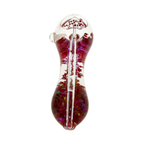 5″ Glycerin Hand Pipe (HP-M0004) Glass Pipe Canadian Distributor Red