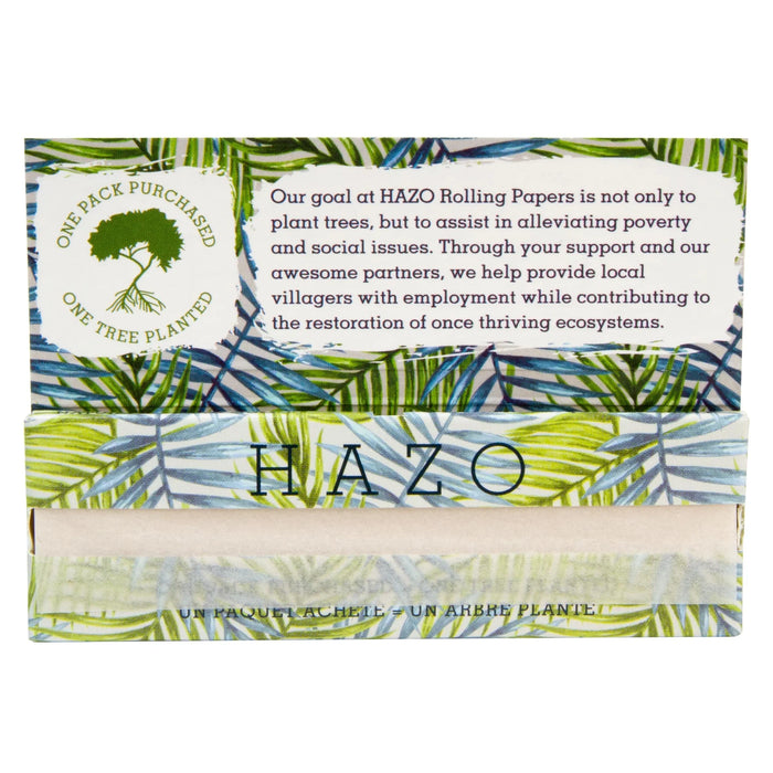HAZO Hemp Rolling Papers | 1 1/4" - Full Display of 50x Booklets | Plants 50 Trees! 1 - 1/4" Size HAZO