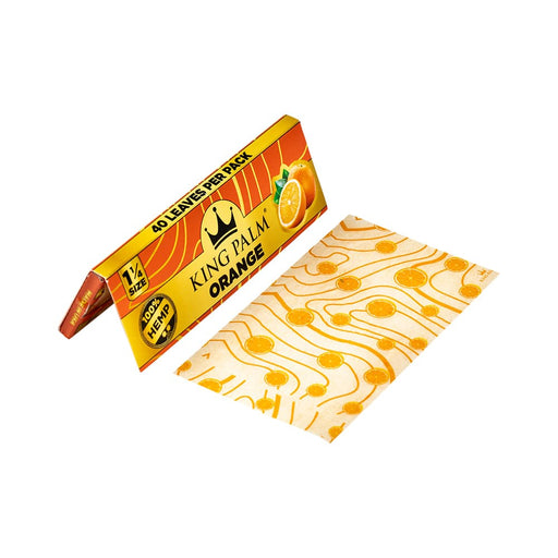 King Palm | Flavored Hemp Rolling Papers - 1 1/4 Size 1 - 1/4" Size Cannatron Orange