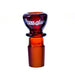 Hoss Glass | 19mm Full colour chunky snapper bowl [YX20C] Bowl · Popper Smoking Cat Distribution Amber