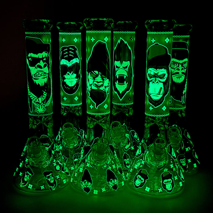 13″ 7mm Glass Beaker Bong [DCK-019] Glass Bong Canadian Distributor