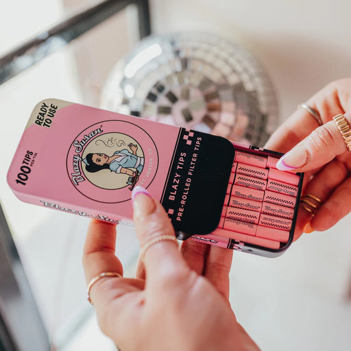 Blazy Susan | Tin Tips Box of 12 Filter Tip Smoking Cat Distribution