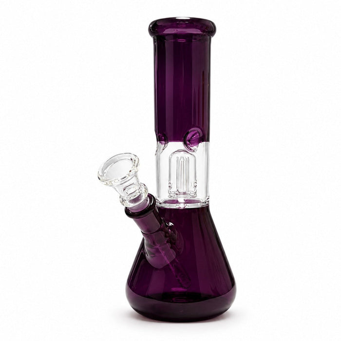 8" Color Rush Percolator Bong Glass Bong Super Supplys Inc Dark Purple