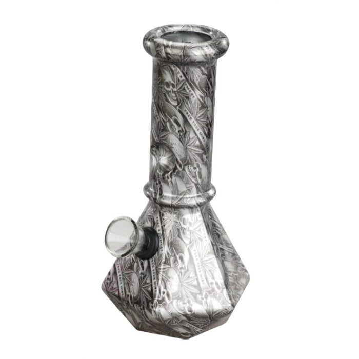6″ Prism Hex Series Mini Glass Bong – Geometric Art Design [JBLMIN-09-5] Glass Bong Canadian Distributor Design D