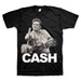 Johnny Cash | "The Finger" Men's T-Shirt Black - Officially Licensed Short Sleeve Philcos Medium