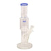 12″ Straight Tube Glass Bong Tire Percolator with Inline Ash Catcher (C2245) Glass Bong Canadian Distributor Jade Blue