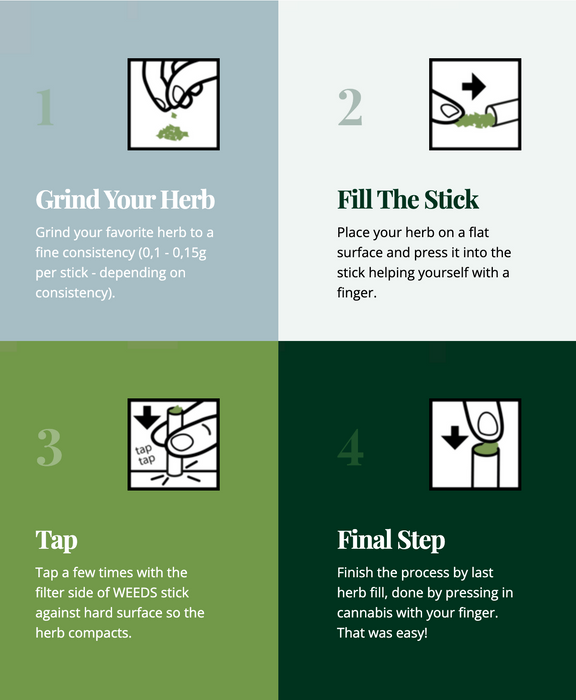 WEEDS | THE ROLLING ALTERNATIVE for IQOS Filter Tip Weeds Ltd