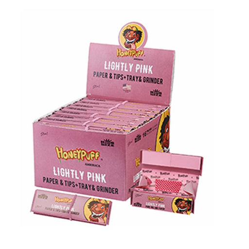 Honey Puff | Rolling Kit – Lightly Pink King Size Kit [P1183-04] - 16 packs King Size Canadian Distributor