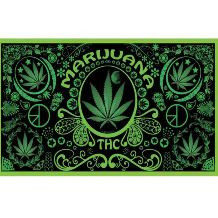Digital Printed Marijuana Flag [M080]