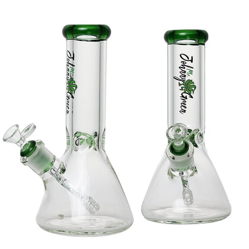 Johnny Green | 10″ Beaker Bong – 9MM Thick with Elephant Joint & Grid Percolator (MJG-001) Glass Bong Canadian Distributor