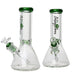 Johnny Green | 10″ Beaker Bong – 9MM Thick with Elephant Joint & Grid Percolator (MJG-001) Glass Bong Canadian Distributor