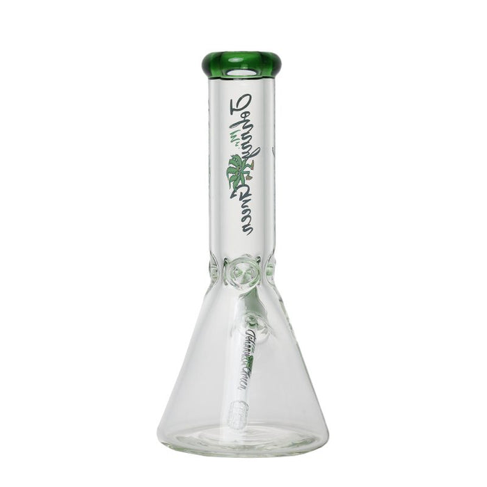 Johnny Green 12″ 9mm Beaker With Elephant Joint With Grid Percolator Slide – Green (MJG-002) Glass Bong Canadian Distributor