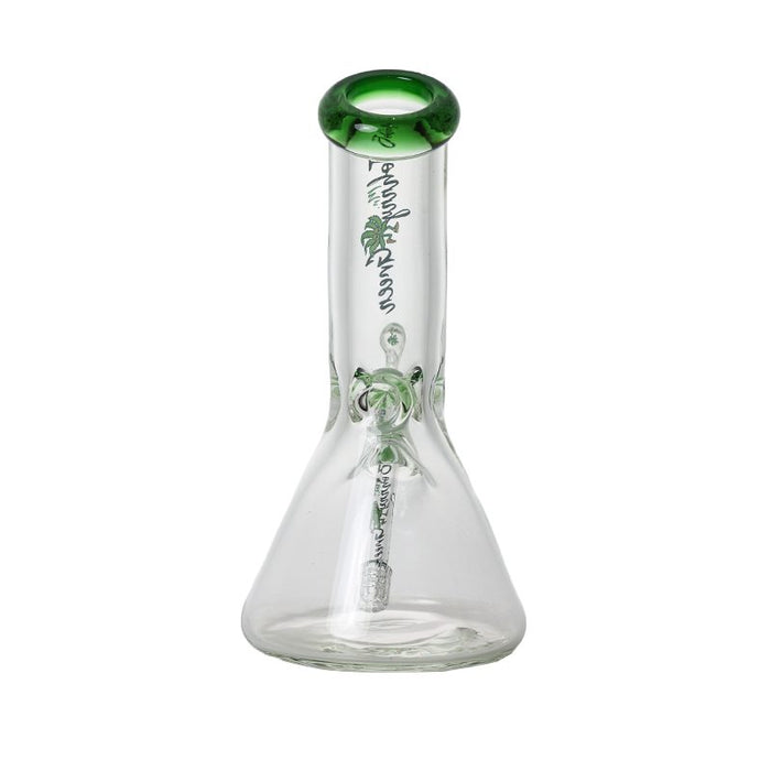 Johnny Green | 10″ 9mm Beaker Bent Neck with Grid Percolator Slide – Green (MJG-006) Glass Bong Canadian Distributor