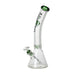 Johnny Green | 16″ 9mm Beaker Bent Neck with Grid Percolator Slide – Green (MJG-008) Glass Bong Canadian Distributor