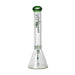 Johnny Green | 16″ 9mm Beaker Bent Neck with Grid Percolator Slide – Green (MJG-008) Glass Bong Canadian Distributor
