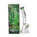 Johnny Green | 16″ 9mm Beaker Bent Neck with Grid Percolator Slide – Green (MJG-008) Glass Bong Canadian Distributor