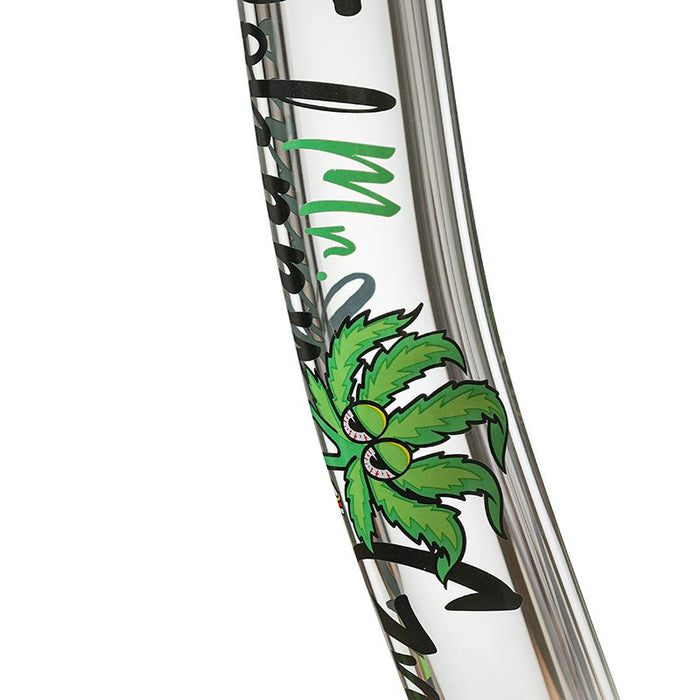 Johnny Green | 24″ Beaker Bong – 9MM Thick Bent Neck with Grid Percolator Slide (MJG-010) Glass Bong Canadian Distributor