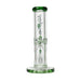 Johnny Green | 10″ 9mm Straight Tube with Grid Percolator Slide – Green (MJG-011) Glass Bong Canadian Distributor