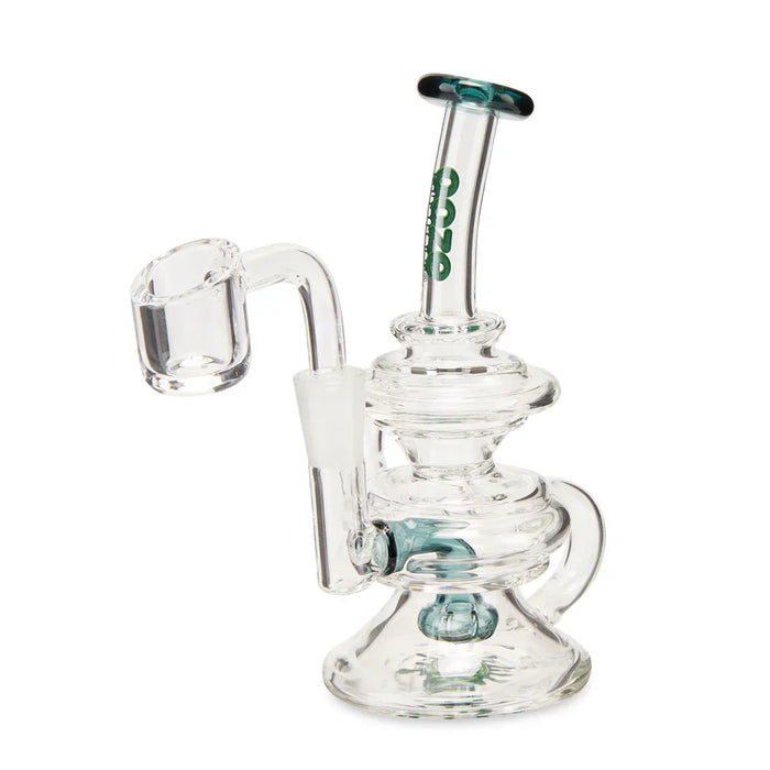 Ooze | Quartz Mini Rig - Rip Tide Glass Rig Cannatron Ocean Green