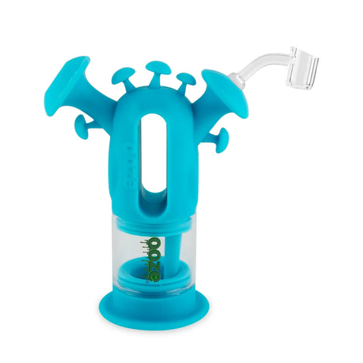 Ooze | Trip Pipe Silicone Water Bubbler & Dab Rig Resin · Silicone Rig Cannatron Teal