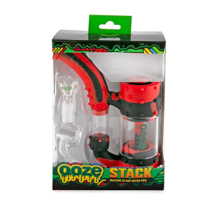 Ooze | Stack Pipe Silicone Water Bubbler & Dab Rig - Lava Resin · Silicone Rig ONE