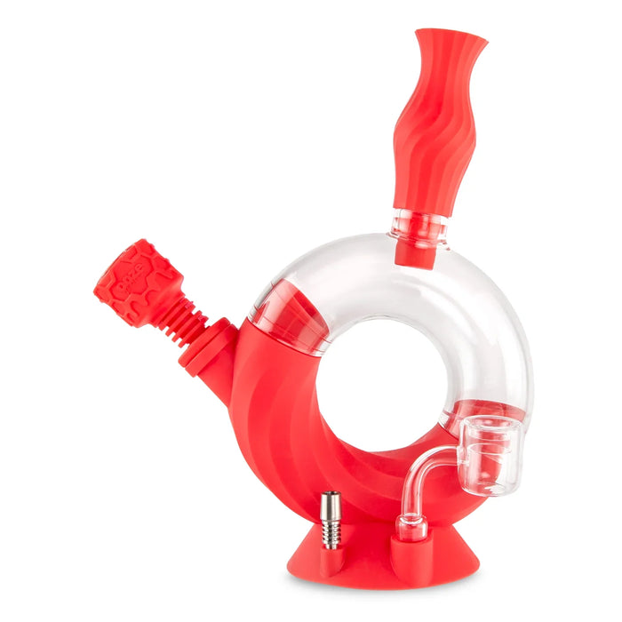 Ooze | Ozone Silicone Water Pipe, Dab Rig & Dab Straw Resin · Silicone Rig Cannatron Scarlet