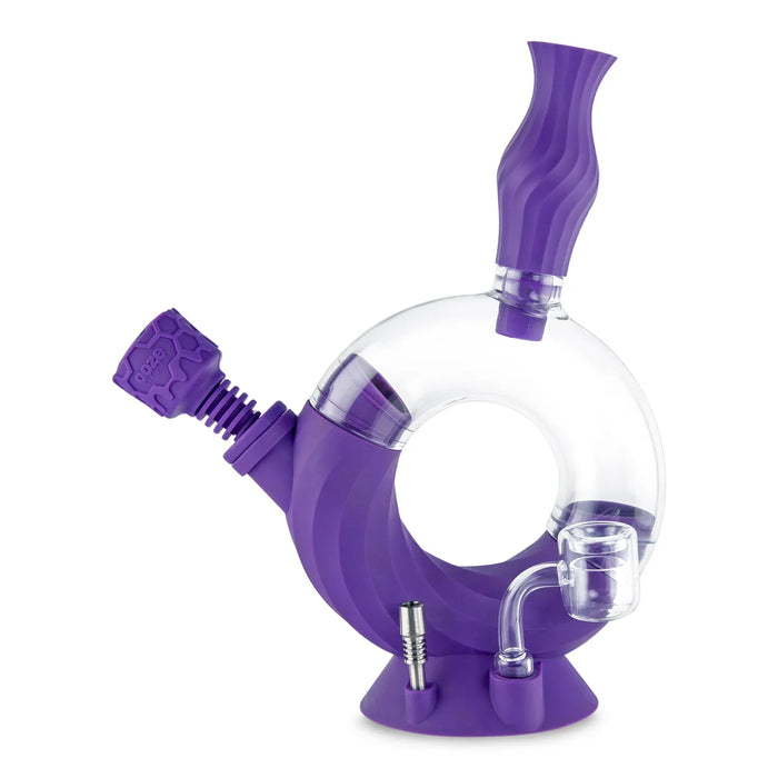 Ooze | Ozone Silicone Water Pipe, Dab Rig & Dab Straw Resin · Silicone Rig Cannatron Ultra Purple