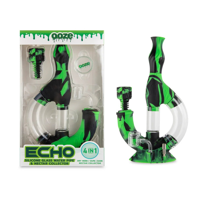 Ooze | Echo Silicone Water Pipe, Dab Rig & Dab Straw Resin · Silicone Rig Cannatron