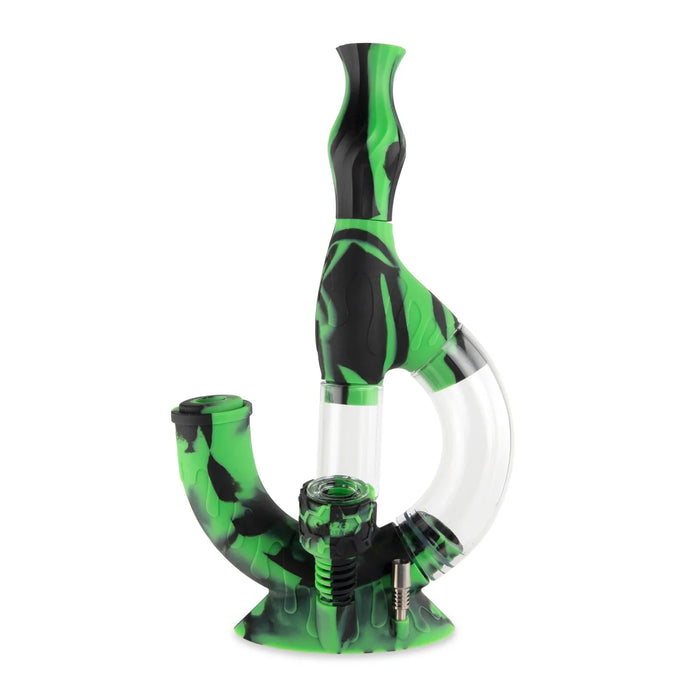 Ooze | Echo Silicone Water Pipe, Dab Rig & Dab Straw Resin · Silicone Rig Cannatron