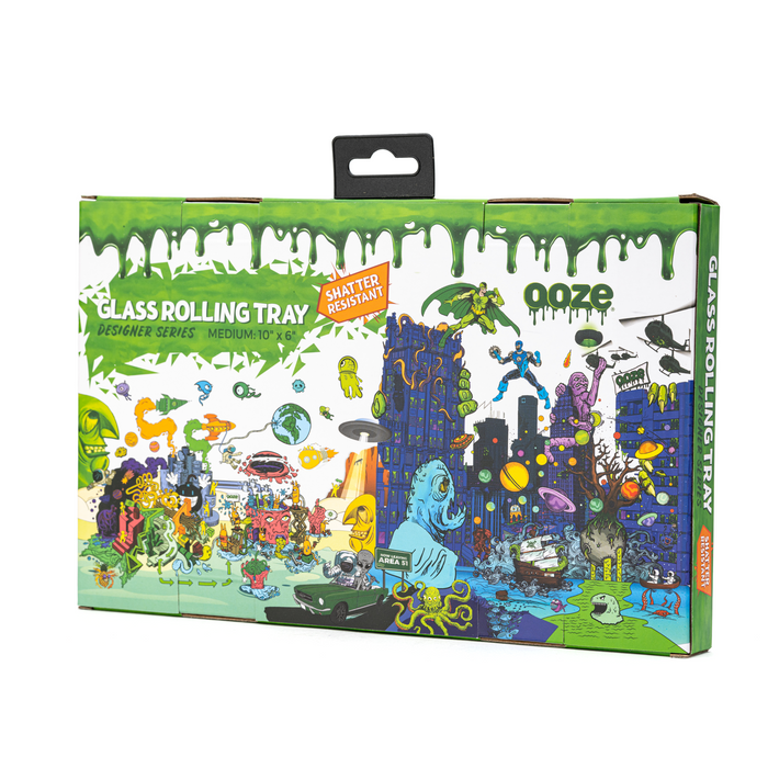 Ooze | Shatter Resistant Glass Rolling Tray – Abyss Tray ONE