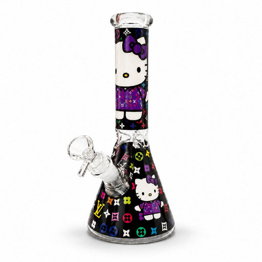 10" Character Fashion Beaker Glass Water Pipe Glass Bong Super Supplys Inc Purple