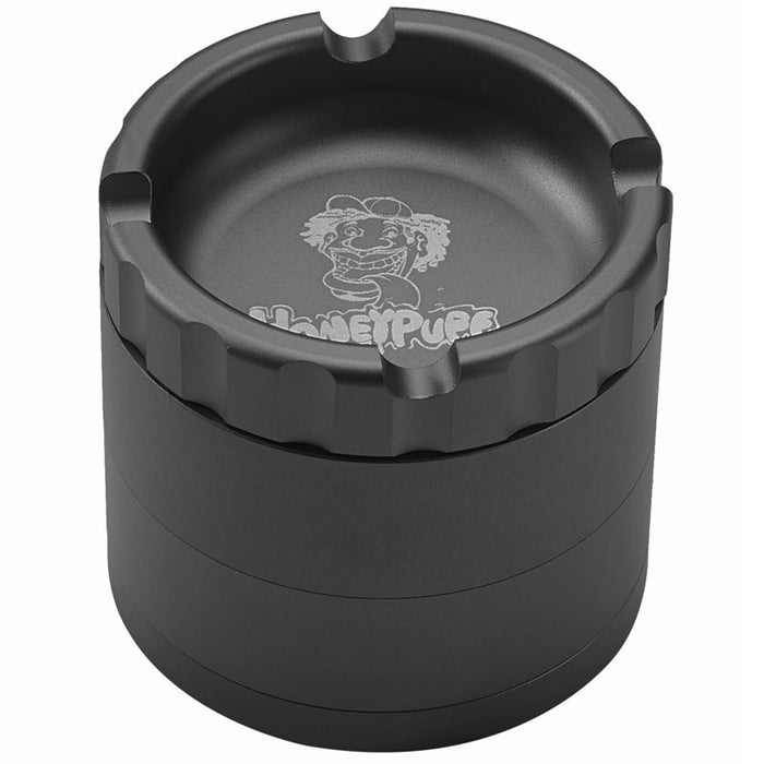 Honey Puff | 4 Parts 63mm Grinder [P1238] Regular Grinder Canadian Distributor Black