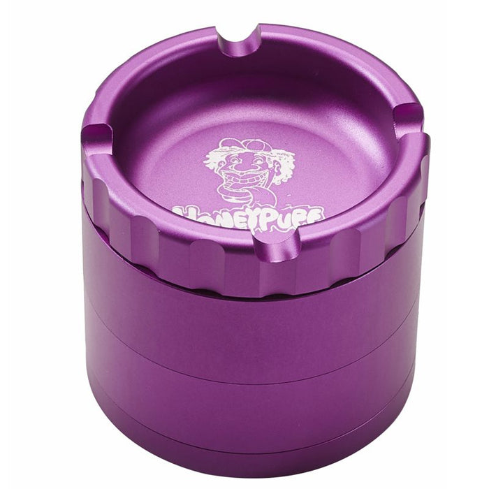 Honey Puff | 4 Parts 63mm Grinder [P1238] Regular Grinder Canadian Distributor Purple
