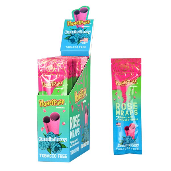 Honey Puff | Organic Flavored Rose Wraps – Box of 15 [P1291] Leaf Wrap Canadian Distributor Bussin Berry