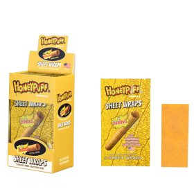 Honey Puff | Flavored Sheet Wraps – Box of 25 [P1295] Leaf Wrap Canadian Distributor Banana