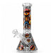 10" Graffiti Bear Glass Beaker - Glow in the Dark Glass Bong Super Supplys Inc B