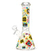10" Glow-in-the-Dark Graffiti Beaker Glass Bong Super Supplys Inc B