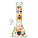 10" Glow-in-the-Dark Graffiti Beaker Glass Bong Super Supplys Inc E