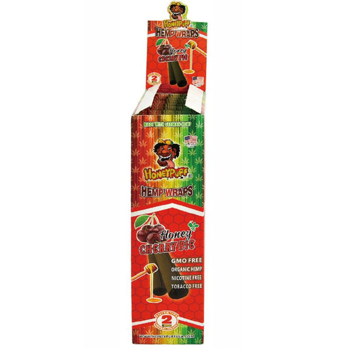 Honey Puff | Flavored Hemp Wrap-12 packs/display [P809x] Leaf Wrap Canadian Distributor Honey Cherry Pie