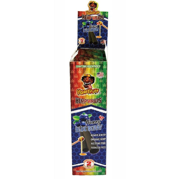 Honey Puff | Flavored Hemp Wrap-12 packs/display [P809x] Leaf Wrap Canadian Distributor Honey Blueberry
