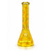 10" Daisy Pattern Colored Glass Beaker Glass Bong Super Supplys Inc